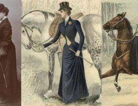 Edwardian Lady, Riding Habit, Side Saddle, Horse Art Print, Antique Illustration, Victorian Lady, Equine Art, Vintage Horse, Feb 13