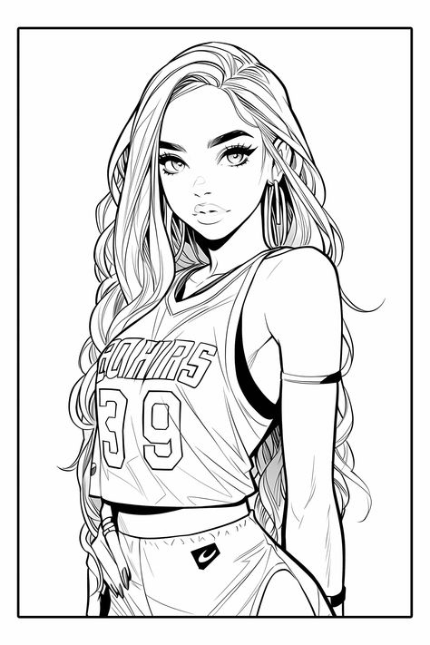 Colouring Pages People, Human Coloring Pages, Rapunzel Coloring Pages, Girl Coloring Pages, People Coloring Pages, Family Coloring Pages, Manga Coloring Book, Color Drawing Art, Adult Coloring Designs