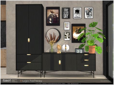 Sims4 Hallway, Sims 4 Cc Creators, Casas The Sims Freeplay, Living Room Sims 4, Sims 4 Cc Furniture Living Rooms, Sims 4 Kitchen, San Myshuno, Resource Furniture, Die Sims 4