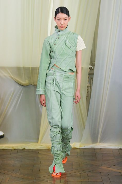 Ottolinger Spring 2022 Ready-to-Wear Collection | Vogue Column Dress, Spring Tops, Fashion Show Collection, Summer 2022, Fashion Week Spring, Paris Fashion, Paris Fashion Week, Making Ideas, Fashion News