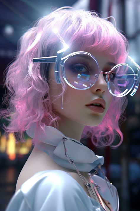 Cyberpunk Glasses Concept Art, Glasses Concept Art, Future Fashion Futuristic, Cyberpunk Glasses, Anime Glasses, Futuristic Cyberpunk, Tears Art, Girl Wallpapers