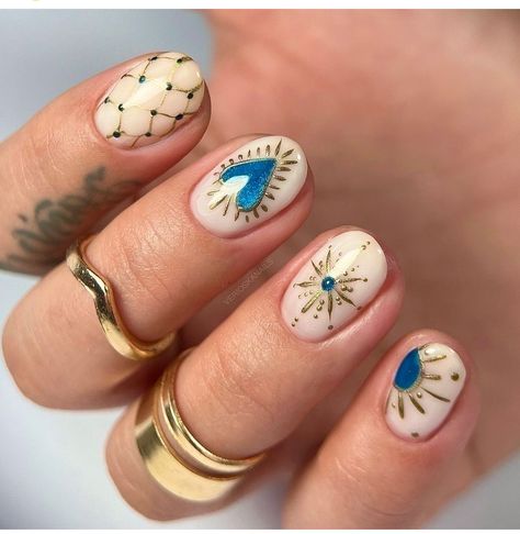 Boho Nails, Hippie Nails, Girly Acrylic Nails, Get Nails, Beach Nails, Nails Manicure, Funky Nails, Short Acrylic Nails, 3d Nails