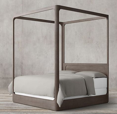 Restoration Hardware Martens Canopy Bed Bed Inspired, American Bedroom, Wooden Bedroom Furniture, Canopy Bedroom, Wooden Bedroom, Four Poster Bed, Four Poster, Poster Bed, Furniture Vanity