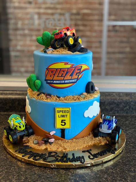 Blaze And The Monster Machines Birthday Cake, Blaze Cake Ideas, Blaze Monster Truck Cake, Blaze Cake, Blaze Birthday Cake, Blaze And The Monster Machines Cake, Bolo Blaze, Blaze Cakes, Blaze Birthday Party