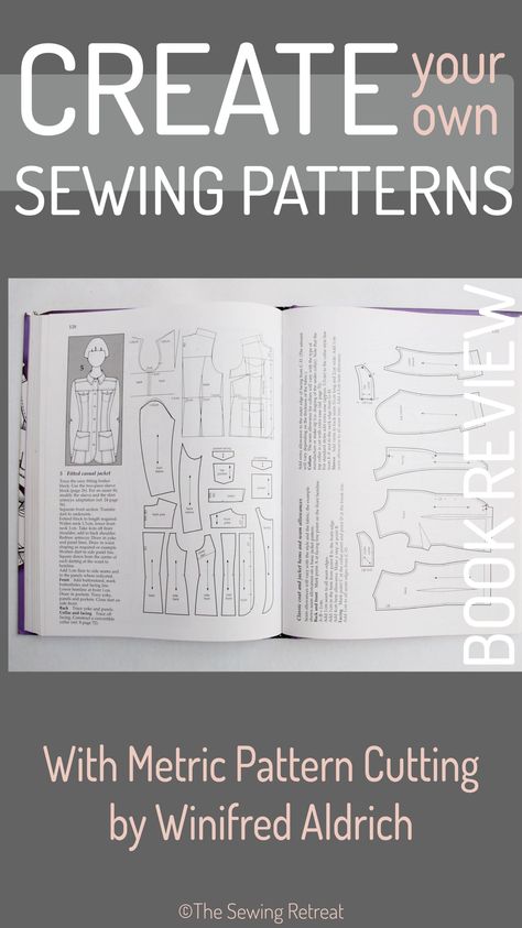 Create Your Own Custom Sewing Patterns with This Easy-to-Follow Pattern Drafting Guide Pattern Making Books, Sewing Retreats, Sewing Pattern Book, Sewing Tricks, Diy Sewing Gifts, Beginner Sewing Patterns, Fitting Clothes, Sewing Tutorials Clothes, Sewing Book