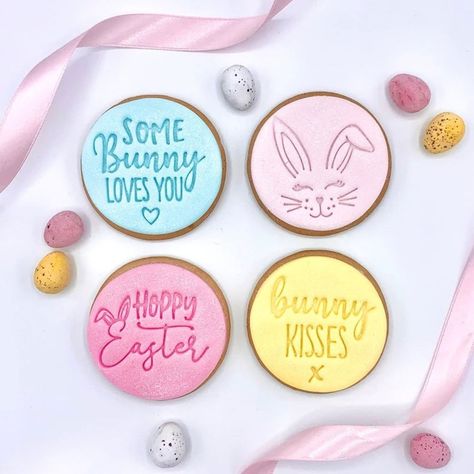 Icing Cupcakes, Hip Hop Easter, Decorating Icing, Easter Bunny Cookies, Cake Decorating Icing, Easter Sugar Cookies, Cookie Embosser, Price Of Stamps, Embosser Stamp