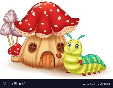 Bug Images, Mr Brainwash, Cartoon Butterfly, Small Insects, Morning Cartoon, Edvard Munch, Mushroom House, Fairy Garden Diy, Mushroom Art