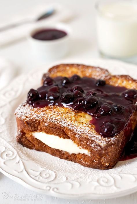 Cherry French Toast, Brunch Celebration, Delicious French Toast, Breakfast Sides, Easy Sourdough, Blueberry Compote, Blueberry French Toast, What's For Breakfast, Mini Cheesecakes