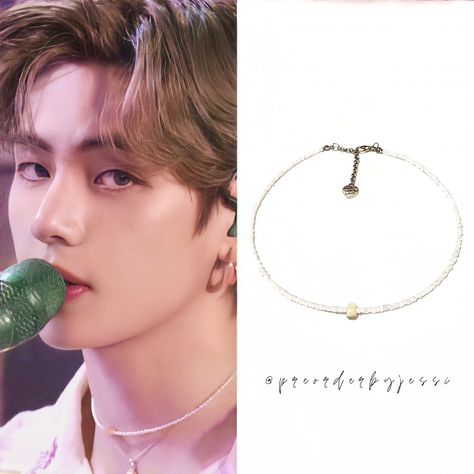 Bts Jewellery, Kpop Jewelry, Jewelry Kpop, Celebrity Necklace, Bts Bracelet, Simple Beaded Necklaces, Pop Jewelry, Braided Bracelet Diy, Wire Wrapped Jewelry Diy