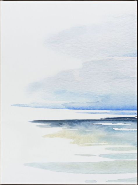 Loose Watercolor Paintings, Beach Drawing, Watercolour Landscape, Beach Illustration, Sailboat Painting, Watercolor Ocean, Beach Watercolor, Watercolor Painting Techniques, Watercolor Landscape Paintings