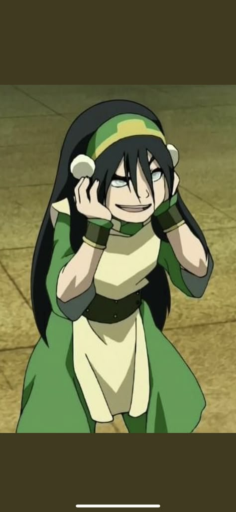 Toph Beifong, Avatar, Green, Hair, Anime, Black