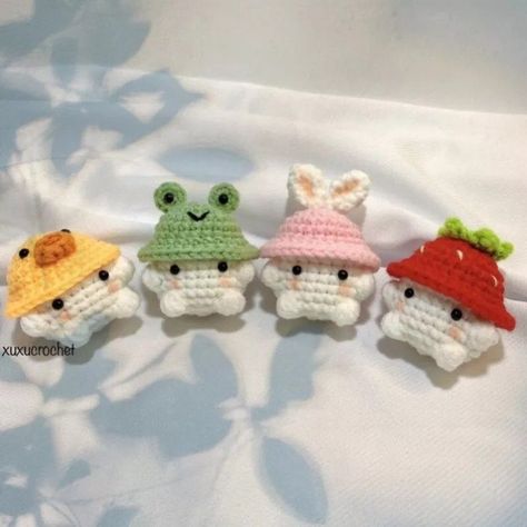 Starbucks Cake, Crocheted Animals, Crocheted Things, Easy Crochet Animals, Crochet Fairy, Crochet Mushroom, Crochet Keychain Pattern, Crochet Business, Crochet Design Pattern