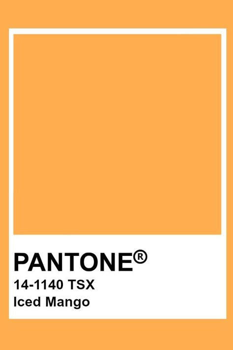 Yellow Orange Pantone, Iced Mango Pantone, Light Orange Pantone, Orange Color Pantone, Orange Pantone, Pantone Orange, Mango Color, Yellow Pantone, Pantone Color Chart