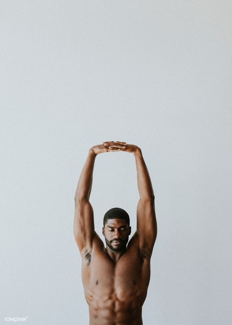 Man Stretching, Marine Poster, Black Pics, Yoga Men, African American Man, 남자 몸, Body Photography, Le Male, Man Photography