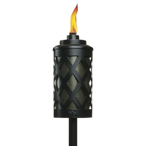 Tiki Black Metal 65 in. Urban Garden Torch - Ace Hardware Garden Torch, Outdoor Torches, Tiki Torches, Conversation Set Patio, Ace Hardware, Light Architecture, Lowes Home Improvements, Water Fountain, Urban Garden