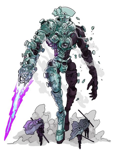 Monster Concept Art, A Robot, Creature Concept, Monster Art, Sci Fi Art, Comic Artist, Creature Design, Fantasy Character Design, Cool Artwork