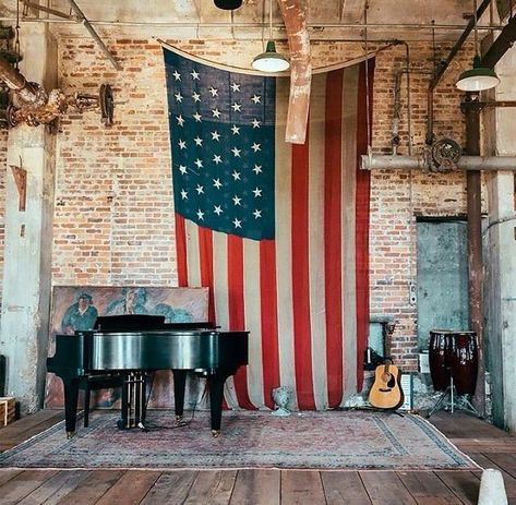 Entertaining House, Brick Walls, New Uses, Humble Abode, Recording Studio, Home Studio, Future House, Musical Instruments, American Flag