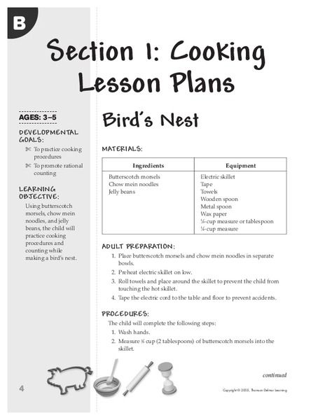 Cooking Lesson Plans Cooking Lesson Plans Preschool, Cooking Lesson Plans, Culinary Lessons, Cooking Activities, Culinary Chef, Knife Skills, Lesson Plan Template, Child Education, Direct Instruction