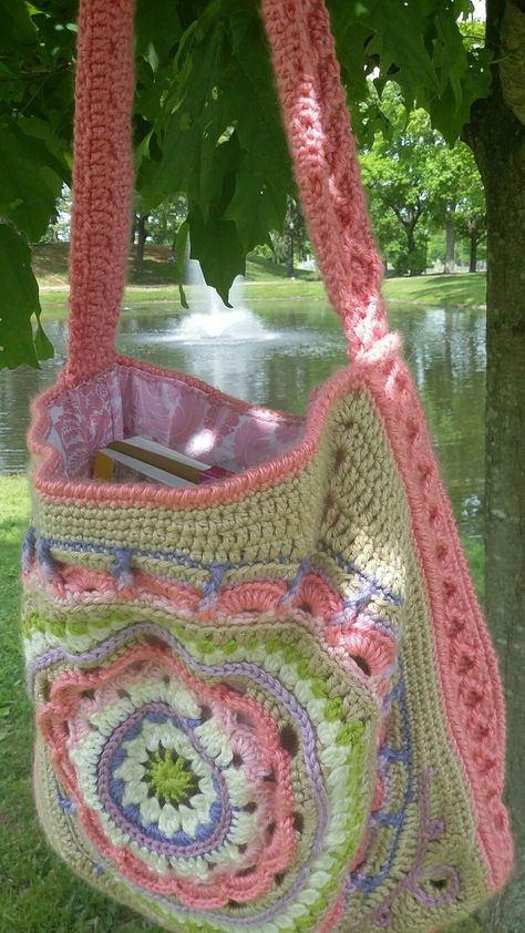 Crochet School Bag, Mystery Pattern, Functional Crochet, Sturdy Backpack, Start Crocheting, Detailed Crochet, Multicolor Crochet, Funky Accessories, Crochet Game