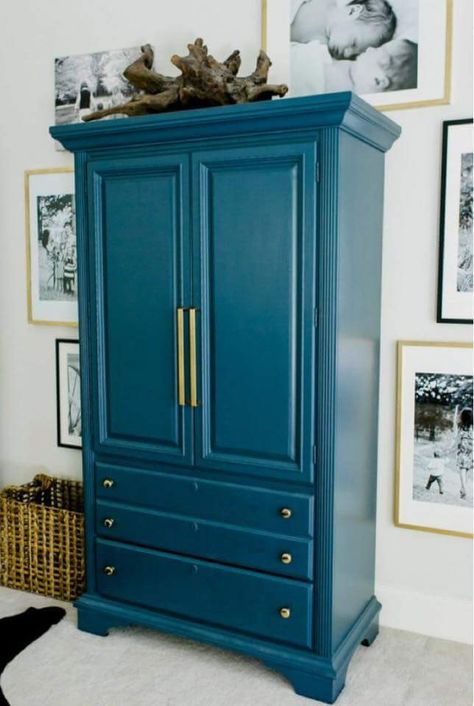 Refinish Armoire, Lima Photography, Armoire Makeover, Painted Armoire, Bedroom Armoire, Front Door Colors, Furniture Redo, Refurbished Furniture, Door Color