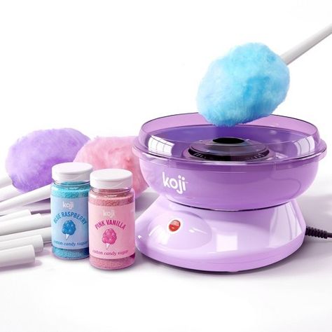 Mini Cotton Candy Machine, Cotton Candy Station Birthday Parties, Candy Party Centerpieces, Mermaid Cotton Candy, Cotton Candy Maker, Cotton Candy Machines, Snow Cone Syrup, Snow Cone Maker, Candy Maker