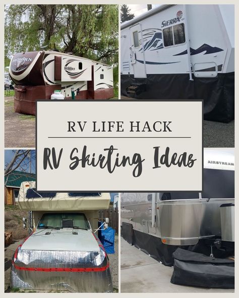 5th Wheel Skirting Ideas, Camper Skirting Ideas Diy, Rv Skirting Ideas Travel Trailers, Rv Underpinning Ideas, Rv Skirting Ideas 5th Wheels, Diy Rv Skirting, Camper Underpinning Ideas, Camper Skirting Ideas, Rv Skirting Ideas Diy