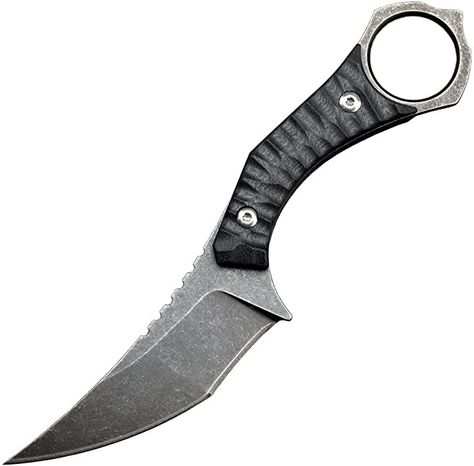 Amazon.com : Gtkii Gtk152 Fixed Blade Knife, D2 Steel Blade G10 Handle EDC Tool Knives with Kydex Sheath, Cool Strong Sharp Karambit Knife for Outdoor Camping Hunting(Silver) : Sports & Outdoors Fixed Blade Edc, Tactical Swords, Tool Knives, Karambit Knife, D2 Steel, Kydex Sheath, Edc Knife, Edc Tools, Character Reference