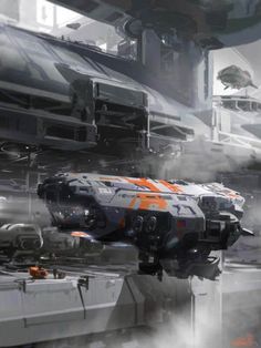 Sci Fi Art By Nicolas Bouvier Space Ships Concept, Sci Fi Spaceships, Starship Concept, Sci Fi Environment, Sci Fi Ships, Spaceship Art, Spaceship Concept, Arte Cyberpunk, Spaceship Design