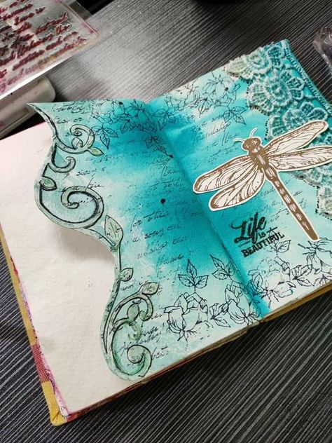 Stary Papier, Art Journal Therapy, Mixed Media Journal, Art Journal Techniques, Bullet Journal Design Ideas, Diary Ideas, Bullet Journal Writing, Bullet Journal Art, Vintage Junk Journal