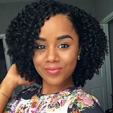 Curly Black Bob Hairstyles - Bob Hairstyle for Black Women, Bob Weave, Short Bobs, Curly, Wavy, Medium Length Black Hairstyles #bobhairstyles #blackwomenhairstyles Bob Hairstyles For Black Women, Short Curly Bob Hairstyles, Quick Curly Hairstyles, Cute Bob Hairstyles, Black Bob Hairstyles, Natural African American Hairstyles, Curly Weave Hairstyles, Curly Bob Wigs, Natural Hair Styles Easy