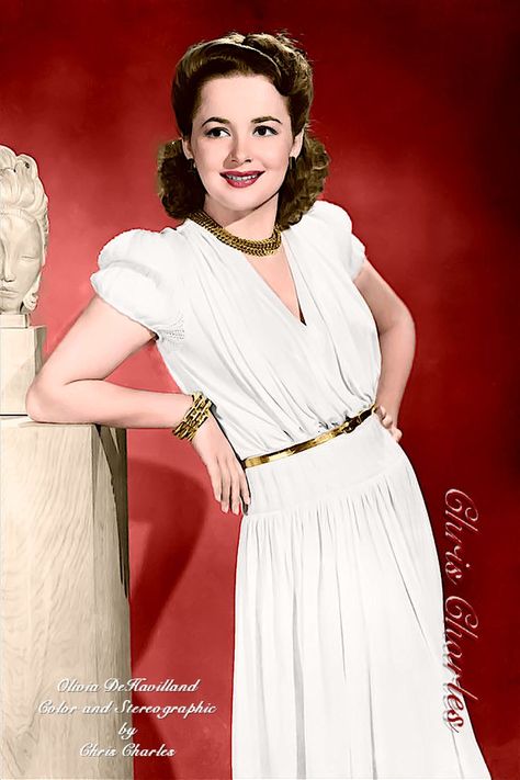 Olivia De Havilland Style, Olivia Dehaviland, Maureen O'sullivan, Vintage Movie Stars, Hollywood Vintage, 1900s Fashion, Olivia De Havilland, Vivien Leigh, Hollywood Actors