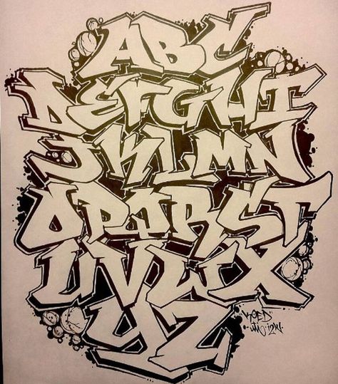 Graffiti Letters Pattern Easy Graffiti Lettering Alphabet, Graffiti Lettering Fonts Names Style, Throwies Graffiti Alphabet, Graphitti Letters Fonts, Graffiti Letters Styles, Graffiti Typography, Letter Styles Fonts, Graffiti Alphabet Styles, Alphabet Graffiti