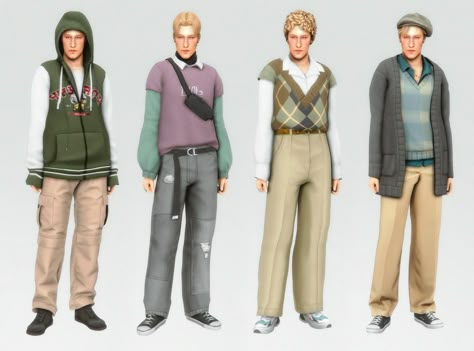 Sims 4 Male Aesthetic Cc, Ts4 Maxis Match Clothes Male, Sims 4 Earthy Clothes Cc Male, Sims 4 Cc Men Glasses, Sims4 Male Lookbook, Male Sims Lookbook, Sims 4 Cc Cottagecore Clothes Male, Male Maxis Match Cc Clothes, Sims 4 Cc Men Outfits