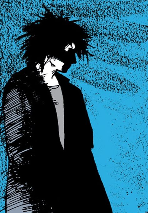 #dream #morpheus #endlsess #the sandman #dc #dc comics #vertigo #black label #comic #comic book #wallpaper #profile icon #character #illustration #animation Dream The Sandman, The Sandman Morpheus, Dream Sandman, Sandman Morpheus, Morpheus Sandman, The Sandman, Book Series, Comic Book, Blue