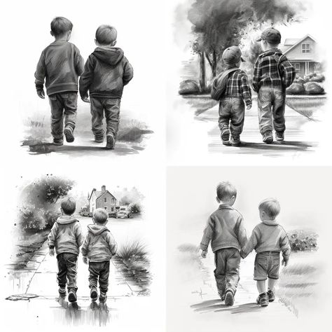 2 Brothers Tattoo, Brother Tattoo Design, Brothers Tattoo Design, Brother Tattoo For Men, Brotherhood Tattoo, Father Son Tattoo, Brothers Tattoo, Brother Tattoos, Father Tattoos