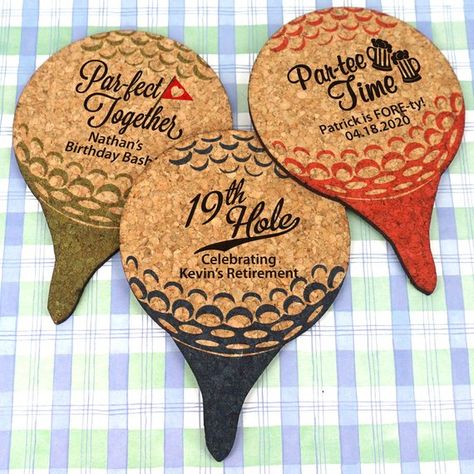 Golf Favors, Golf Birthday Gifts, Golf Party Favors, Golf Ball Gift, Sports Baby Shower Theme, Golf Ball Crafts, Wedding Coasters Favors, Personalized Retirement Gifts, Golf Outing