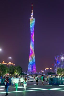 Canton Tower, Canton China, Hawaii Wall Art, Tokyo Skytree, City Night, Light Building, Guangzhou China, City Architecture, Futuristic Architecture