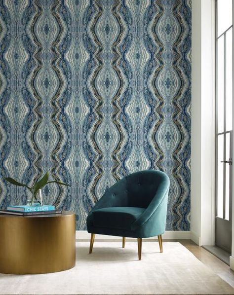 Kaleidoscope PSW1108RL York Peel and Stick | Wallpaper Warehouse Kaleidoscope Wallpaper, Wallpaper Warehouse, Stone Wallpaper, Chic Wallpaper, Bedroom Wallpaper, York Wallcoverings, Peel Stick Wallpaper, Chic Bedroom, Accent Wallpaper