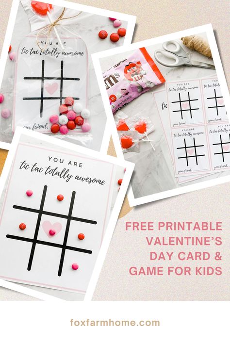 These free printable tic tac toe Valentine's cards & game are an inexpensive valentine idea that is sure to be a favorite this year! Free Valentines Day Printables For Kids, Valentines Toddler Activities, Free Printable Valentines Tags, Free Valentine Cards, Tic Tac Toe Valentine, Free Printable Valentines Cards, Free Games For Kids, Holiday Kids, Card Games For Kids