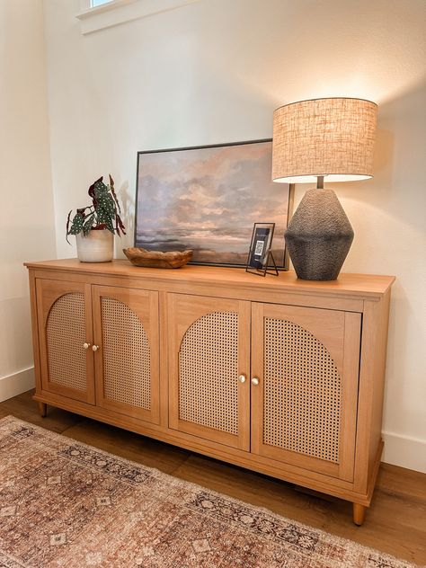 console table decor idea Console Table Decor, Sarah Joy, Green Dining Chairs, Metal Bookcase, Organization Station, Bentonville Arkansas, Console Table Decorating, Walmart Home, Shoes Storage