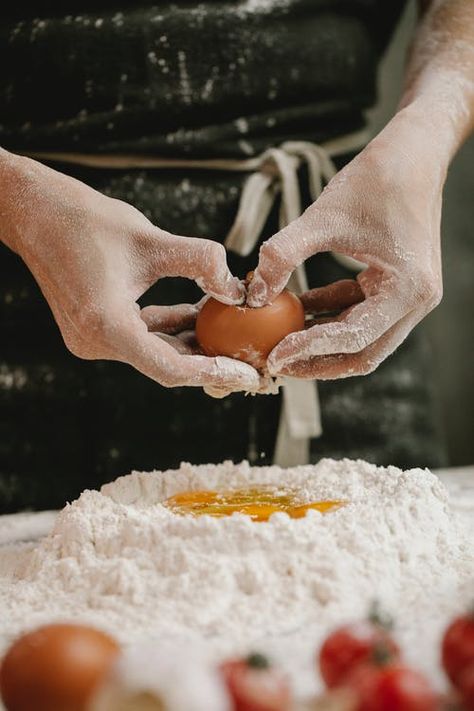 Man Decorating Food · Free Stock Photo Cooking Class, Egg