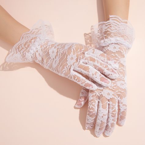 Lace gloves aesthetic