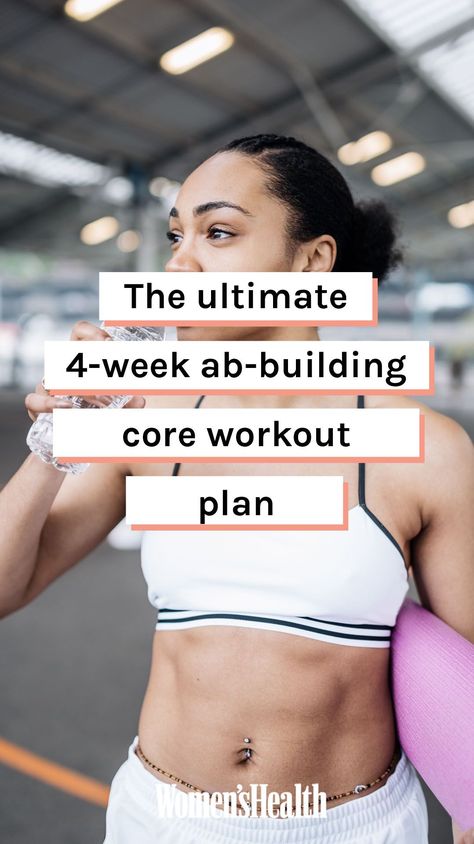 Looking for Workout Inspiration? Try the Ultimate 4 Week Abs Workout Plan - Women's Health UK Fast Abs 2 Weeks Ab Challenge, 6 Pack In 2 Weeks Ab Workouts, 4 Week Core Workout Plan, Womens Six Pack Ab Workout, How To Get Abbs In A Week Six Packs, Abs Workout Plan, Exercises For A Flat Stomach, Core Workout Plan, Workout Morning