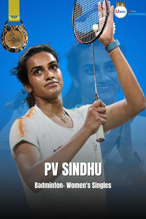 #PVSindhu #Badminton #B2022 #CWG2022 #TeamIndia #CWG22 #Cheer4India #CommonwealthGames2022 #CWG2022India #CWGIndia2022 #GoldMedal #uwin  #uwingames #uwinsports #uwinapp Badminton Champion, P V Sindhu, Pv Sindhu, Badminton Player, Beautiful Art Paintings, Gold Medal, Tennis Racket, Badminton, Favorite Team