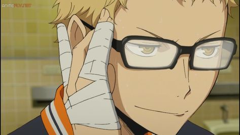 Haikyuu Tsukishima, Tsukishima Kei, Haikyuu Karasuno, Haikyuu Wallpaper, Haikyuu Ships, Haikyuu Characters, Anime Wall Art, Anime Screenshots, Sports Anime