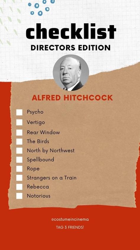 Hitchcock Movies, Tv Memes, Hitchcock Film, Alfred Hitchcock Movies, Film Recommendations, Foreign Movies, Movie Directors, Film Poster Design, Film Buff