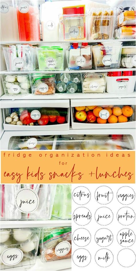 Easy Kids' Grab-and-Go Snacks and Lunches! With kids home more, here are some easy ways for them to grab healthy snacks and lunches with no fuss! Fridge Labels, Grab And Go Snacks, Grab Snacks, Kids Snack Box, Diy Lunch, Easy Snacks For Kids, Healthy Snacks To Buy, Lunch Items, Snack Prep