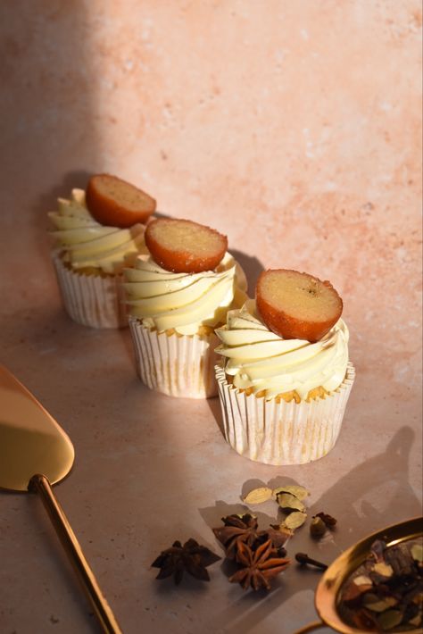 Gulab Jamun Cupcakes, Gulab Jamun, Sheet Cakes, Eid Collection, Sheet Cake, Mini Cheesecake, Food Photography, Desi, Cheesecake