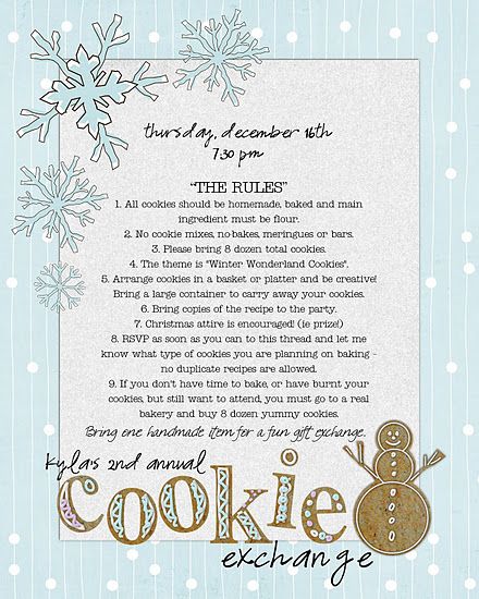 How to host a Cookie Exchange @ScottApril Christmas, this would be a cute LNO idea! Cookie Swap Rules, Hosting A Cookie Exchange Party, Cookie Swap Invitations, Christmas Cookie Exchange Invitations, Cookie Exchange Party Ideas Games, Cookie Party Invitation, How To Host A Cookie Exchange Party, Cookie Swap Party Ideas, Cookie Exchange Party Invitations