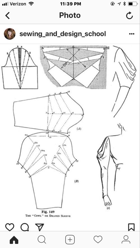 Pointed Shoulder, Pola Blus, Detail Couture, Projek Menjahit, Sewing Sleeves, Sew Ins, Pattern Drafting, Manga Cosplay, Fashion Sewing Pattern